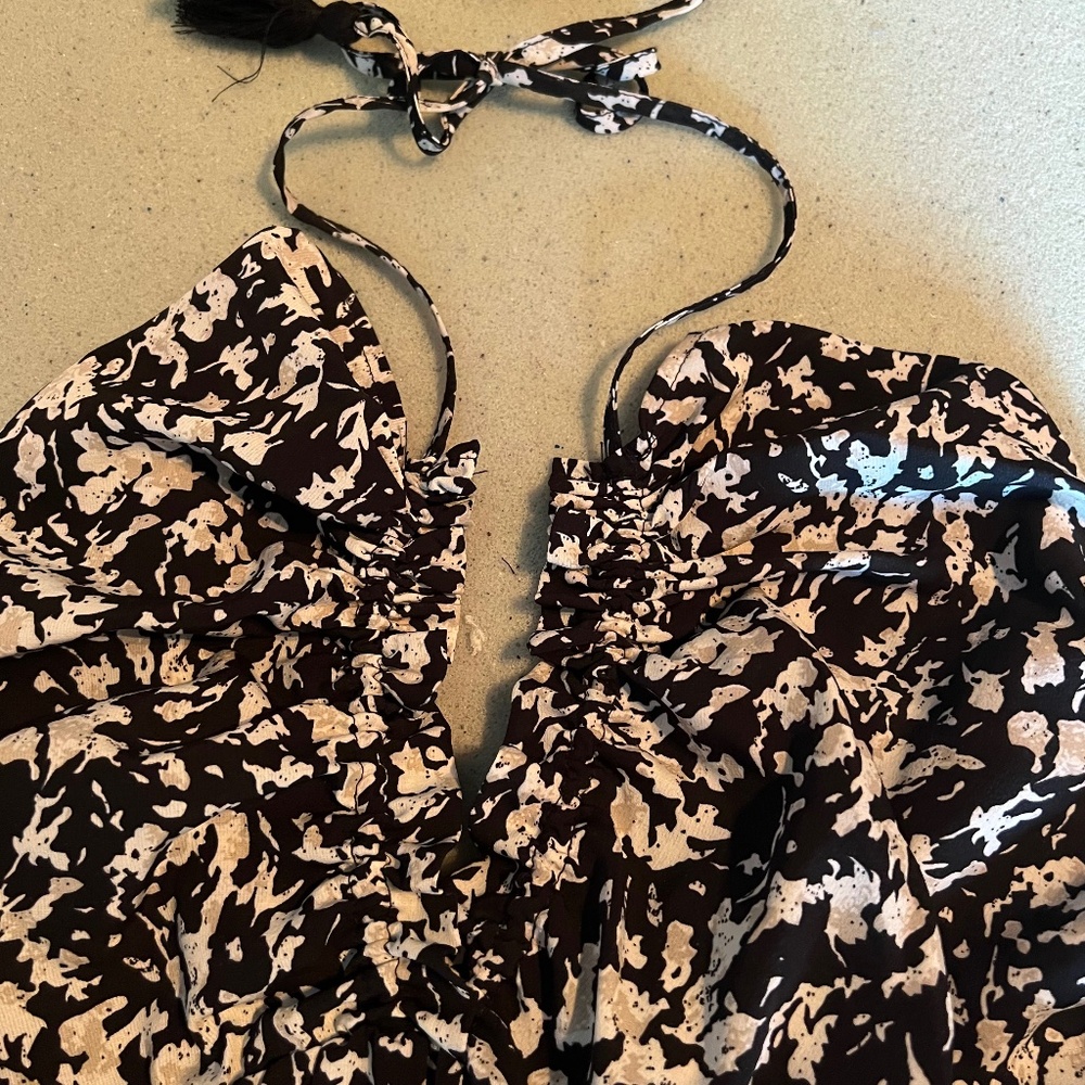 Maxi dress worn once black and white size large